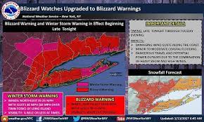 Tomorrow S Storm Has Been Upgraded To A Blizzard Warning For New York City And Parts Of Long Island With 10 20 Of Snow Expected Storm Winter Storm Wind Gust