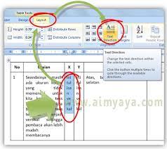 Maybe you would like to learn more about one of these? Cara Merotasi Arah Teks Pada Tabel Microsoft Word
