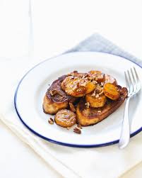 Vegan French Toast With Caramelized Bananas A Couple Cooks Recipe Banana French Toast Breakfast Snacks Food
