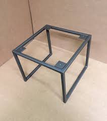 Design Square Coffee Table Base Industrial Square Base Etsy In 2020 Coffee Table Square Metal Table Welding Table