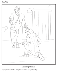 It is popular enough among our guests. Coloring Doubting Thomas Kids Korner Biblewise