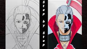 How To Draw "Hidan" Step By Step(Tutorial)For Beginners||Naruto:shippuden -  Youtube