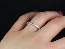 Baguettella Petite Horizontal Baguette Diamond Unique Full Etsy Eternity Band Diamond Baguette Diamond Eternity Ring Diamond