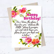 Send a birthday card which contains a religious message/scriptural verse. Printable Christian Birthday Card Jeremiah Bible Verse Card Etsy