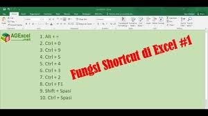 Pin Di Ag Excel Video