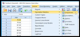 Central Tendency Mencari Sum Mean Median Modus Pada Spss