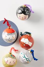 Krafty K Design Friendly Face Ornament Anthropologie Anthropologie Christmas Christmas Ornaments Anthropologie Holiday Decor