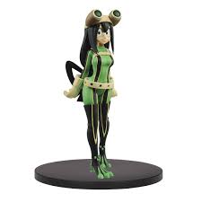 Material:spandex fabric, artificial leather, cotton fabric. My Hero Academia Tsuyu Asui Figure Gamestop