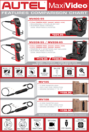 Maxivideo Comparison Chart Autel Intelligent Technology