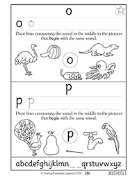 practicing letters o and p 1st grade kindergarten preschool reading writing worksheet greatschools
