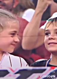 kids #baseball#kisscam #cutestthingever💕