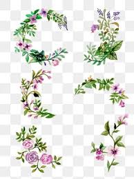 Light Color Flower Border Flowers Purple Hand Painted Vine Decorative Beautiful Painting Png And Psd In 2020 Flower Border Watercolor Flower Background Flower Art