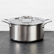 Stainless steel frying & grill pans with lid. All Clad Dishwasher Safe Crate And Barrel
