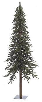 3 7 Tall Green Alpine Trees With Or Without Lights Alpine Tree Pencil Christmas Tree Alpine Christmas Tree