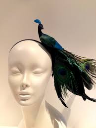 Peacock Fascinator- Bird -headband- Mad Hatter