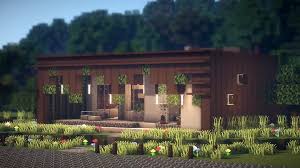 Modern minecraft house designs modern minecraft house. Minecraft How To Build A Wooden Modern House Minecraft Map