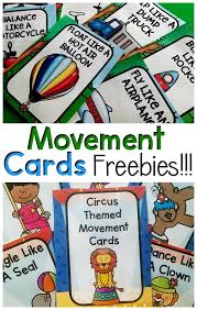 Movement Cards Pink Oatmeal Shop Preschool Activities Transportation Activities Transportation Theme Preschool