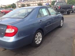 Blue 2002 Toyota Camry Xle V6 91 001 Mls Leather Woodgrain Interior 28 Mpg Hwy A C Alarm System Interval Wipers Keyles Toyota Camry Car Headlights Camry