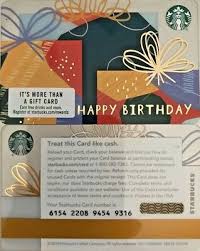 All other starbucks cards must be activated in starbucks stores. 2018 Starbucks Happy Birthday Gifts Gift Card 6154 Mint No Value Ebay