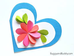 Pop up flowers are a perfect addition to greeting cards that will brighten someone's day. Homemade Heart And Flower Card Craft For Kids Buggy And Buddy
