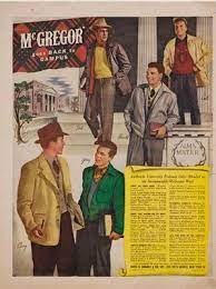 Mcgregor Fashion Vintage Illustration Advertisement For Men S Fall Fashions Lots Of Classic L Vintage Mens Fashion Mens Fashion Blog Mens Fashion Illustration
