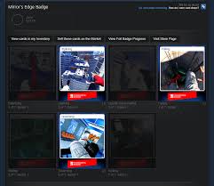 Jul 19, 2021 · steam trading cards group stcards. Trading Cards And A Badge Have Been Added To Mirrors Edge On Steam Mirrorsedge