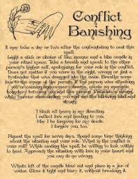 Conflict Banishing Spell Book Of Shadows Page Bos Pages Real Wiccan Spell Picclick Com Banishing Spell Spells Witchcraft Wiccan Spells