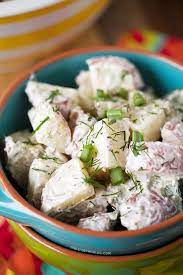 Healthy Red Potato And Dill Salad Recipe Potatoe Salad Recipe Recipes Healthy Potatoes