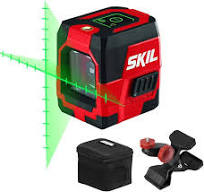 SKIL Self-Leveling Green Cross Line Laser with Projected Measuring Marks -  LL932401,Red/Black