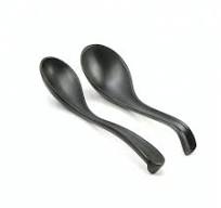 Custom logo Plastic Melamine Chinese Soup Spoon