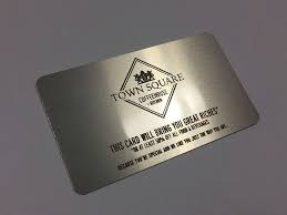 Business Card On A Silver Metal That S Laser Engraved Cool Business Cards Unique Business Cards Business Card Gallery