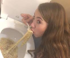 Photo of teen 'eating' ramen from toilet creates stir online