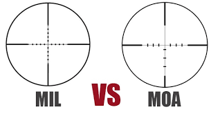 mil vs moa understanding the difference in scope measurements