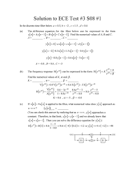 For example, the heights of male students in a college, the leaf sizes on a tree, the scores of a test, etc. Solution To Ece Test 3 S08 1