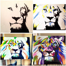 Maybe you would like to learn more about one of these? With Courage Painting Progression 36x48 Acrylic Painting On Canvas Portrait Artist Commissions Children Portraits Lion Painting Art Painting Pop Art