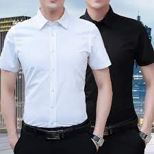 Pakaian yang tidak sesuai atau terlalu ketat. Baju Kemeja Lengan Pendek Lelaki Putih Perniagaan Kasual Kultivasi Profesional Memakai Pakaian Formal Versi Korea Kemeja Shopee Malaysia