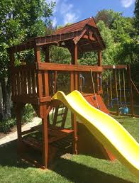 Once dried, use a quality wood stain and coat the entire play set. 7 Tips For Maintaining A Redwood Swing Set All About The House