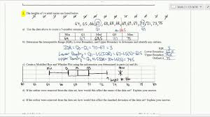 This makes it easy to see how data is distributed along a number take the values of your first, second, and third quartiles and make a mark at those numbers on the plot line. Worksheet Book Lesson Modified Box Whisker Plots Cusd Math Maxresdefault And Plot Answer Key 6th Grade Samsfriedchickenanddonuts