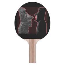 Easter Island Glowing Heads Ping Pong Paddle Stones Diy Cyo Gift Idea Special Ping Pong Paddles Ping Pong Table Tennis Ping Pong