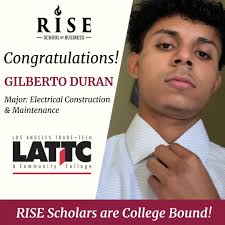 Our RISE graduate, Siomara Lopez, is
