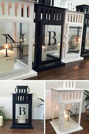 I Absolute Love These Personalized Lanterns Ad Personalize Candles Home Decor Gifts Cricut Diy Cricut Vinyl Gifts