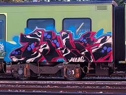 Brus Train Graffiti Irish Dart Graffiti Street Art Art