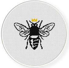 Lori holt for riley blake designs. Queen Bee Cross Stitch Pattern Daily Cross Stitch
