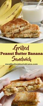 Grilled Peanut Butter Banana Sandwich Recette Recettes De Cuisine Recettes Vegetariennes Pour Enfants Banane Beurre De Cacahuete