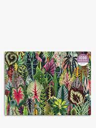 Completed once and photo attached of it completed. Galison Houseplant Jungle Jigsaw Puzzle 1000 Pieces