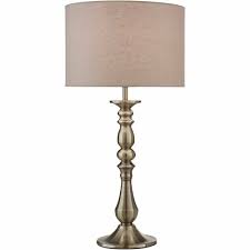 Costway 13 antique brass bedside table lamp w led bulb champagne 13 x 13 x 21 8 regency hill traditional table lamps set of 2 antique brass metal beige drum shade for living room family bedroom bedside office walmart. Desmond Antique Brass Table Lamp Wilko