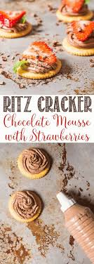 Ritz Chocolate Mousse And Strawberries Recipe Diy Easy Recipes Dessert Recipes Easy Diy Food Recipes