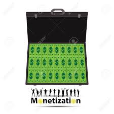 Concepto De Monetizacion Mucho Dinero Trabajar En Linea Facil Trabajo En Internet Programa De Referencia Una Maleta De Dinero Caso Con Dinero En Efectivo Ilustraciones Vectoriales Clip Art Vectorizado Libre De Derechos
