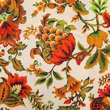 Premier prints outdoor blooms matte fabric. Vintage 1970 S Jacobean Floral Print Upholstery Fabric Etsy Floral Print Upholstery Floral Prints Upholstery Fabric