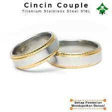 Check spelling or type a new query. Jual Bos Cincin Couple Tunangan Titanium Pria Wanita Emas Silver Putih Perak Asli Korea Stainless Steel 316l Anti Luntur Terbaru Juli 2021 Blibli